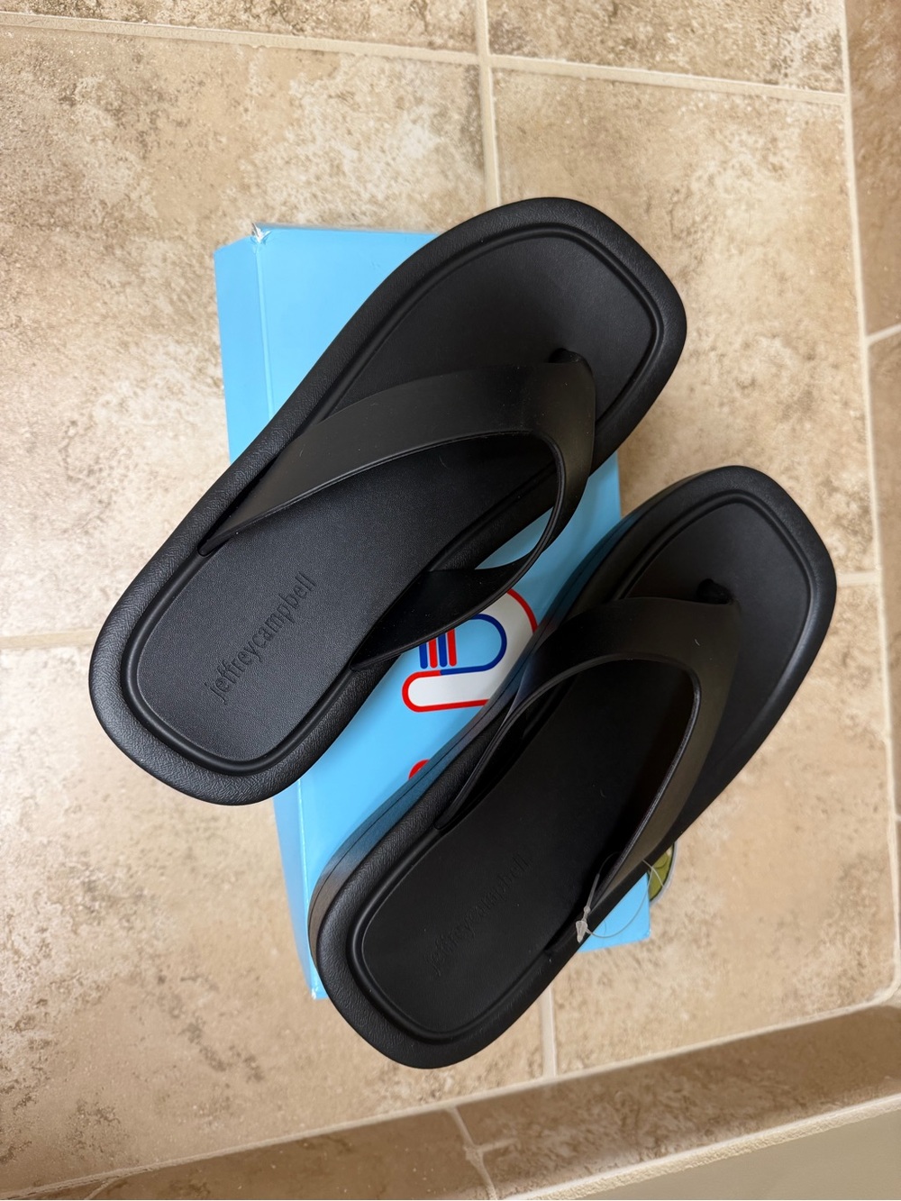 Free People Men’s Black Minimalist Flip Flop Sandals
